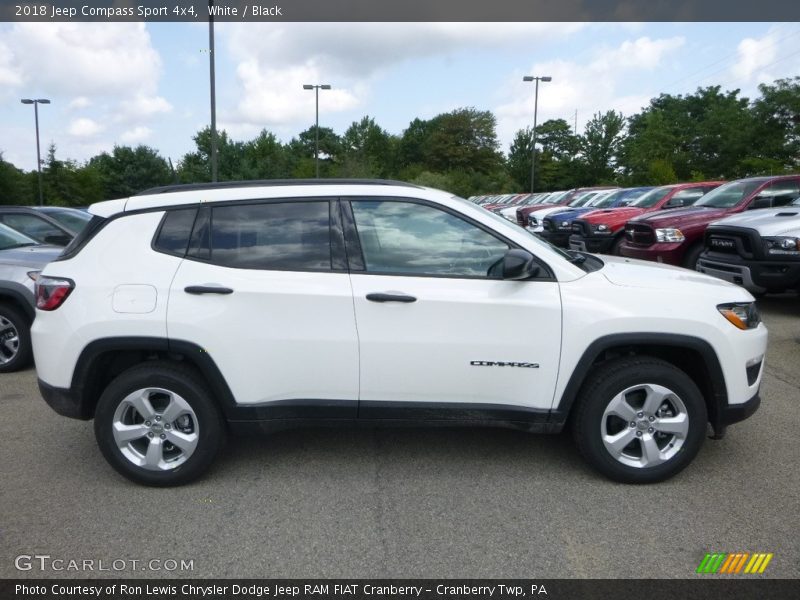 White / Black 2018 Jeep Compass Sport 4x4
