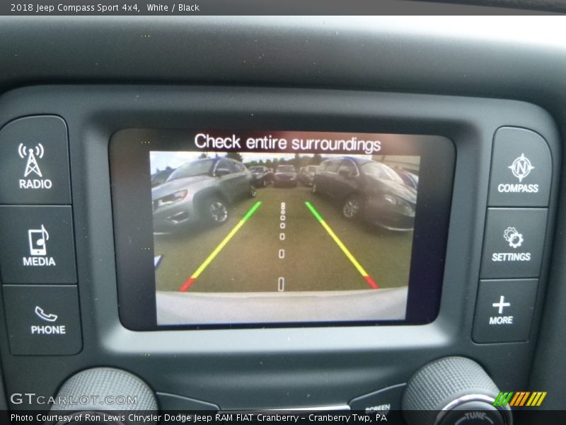White / Black 2018 Jeep Compass Sport 4x4