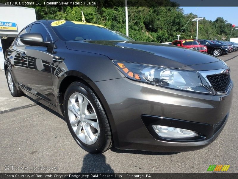 Titanium Silver Metallic / Beige 2013 Kia Optima EX