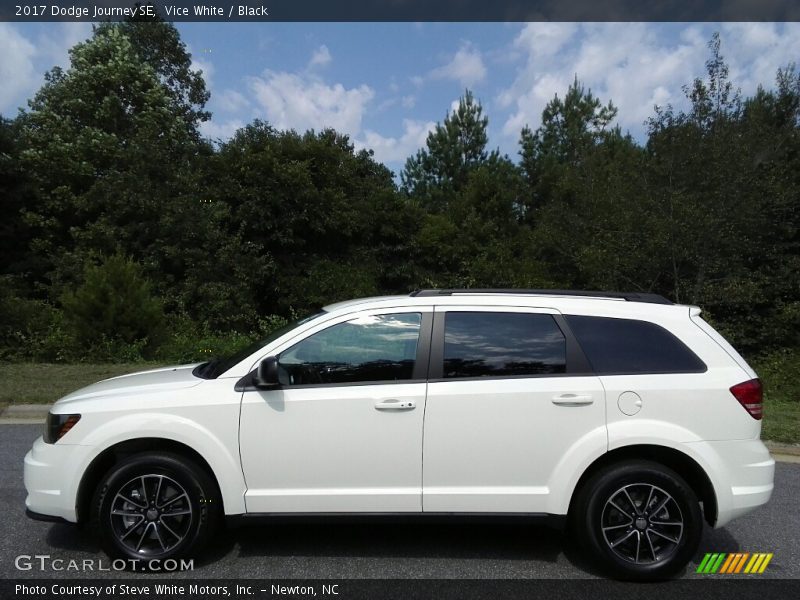Vice White / Black 2017 Dodge Journey SE