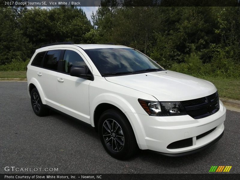 Vice White / Black 2017 Dodge Journey SE