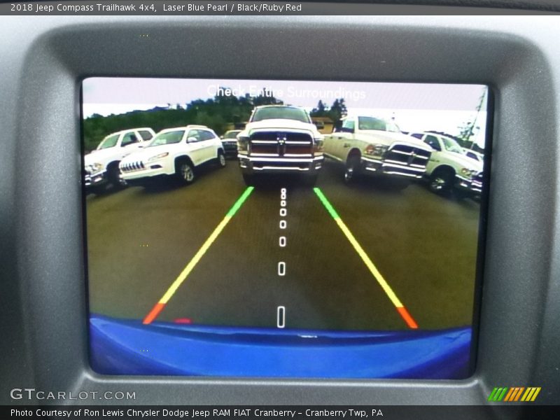 Laser Blue Pearl / Black/Ruby Red 2018 Jeep Compass Trailhawk 4x4