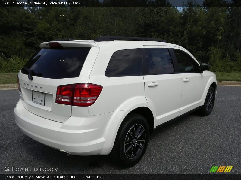 Vice White / Black 2017 Dodge Journey SE