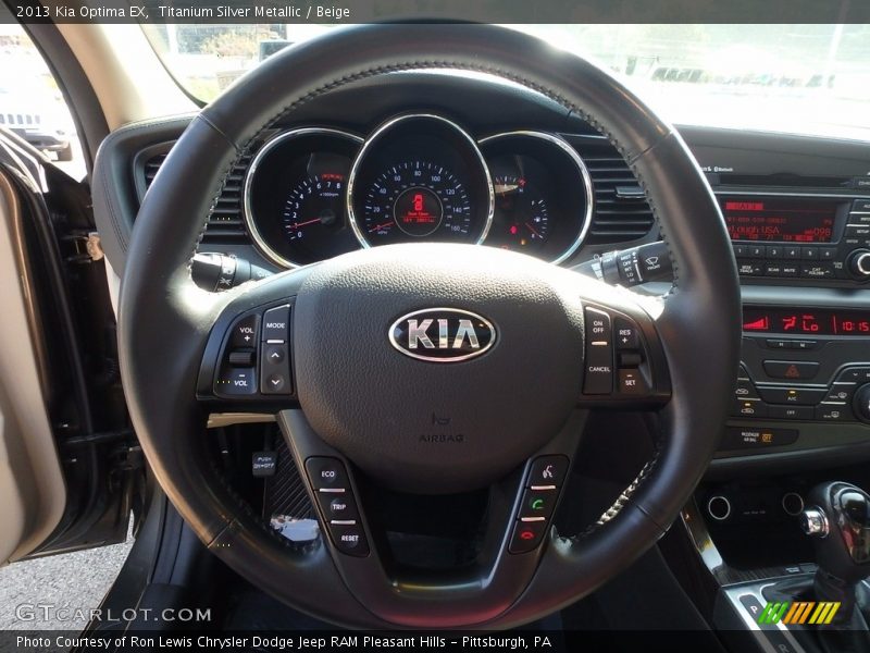 Titanium Silver Metallic / Beige 2013 Kia Optima EX