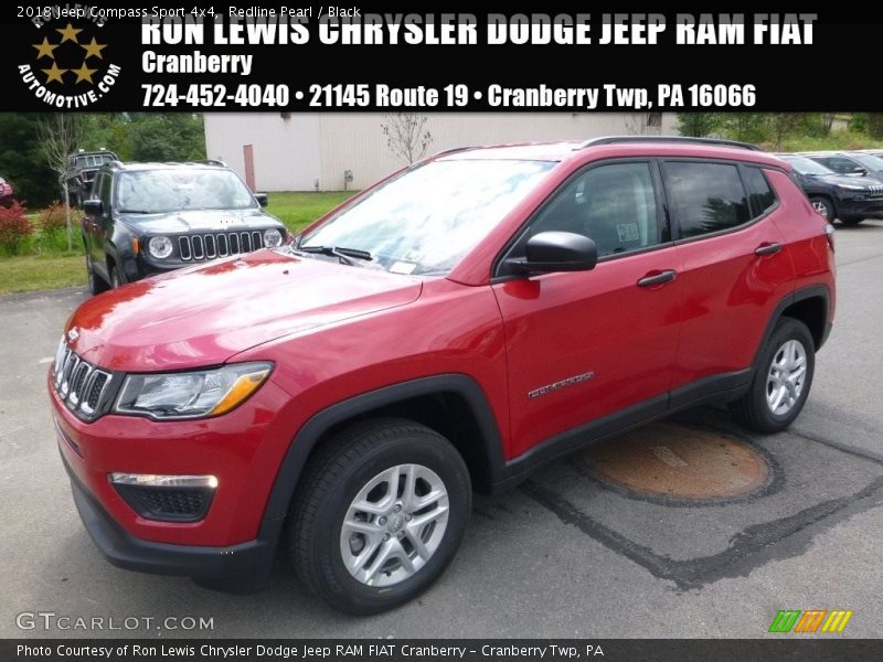 Redline Pearl / Black 2018 Jeep Compass Sport 4x4