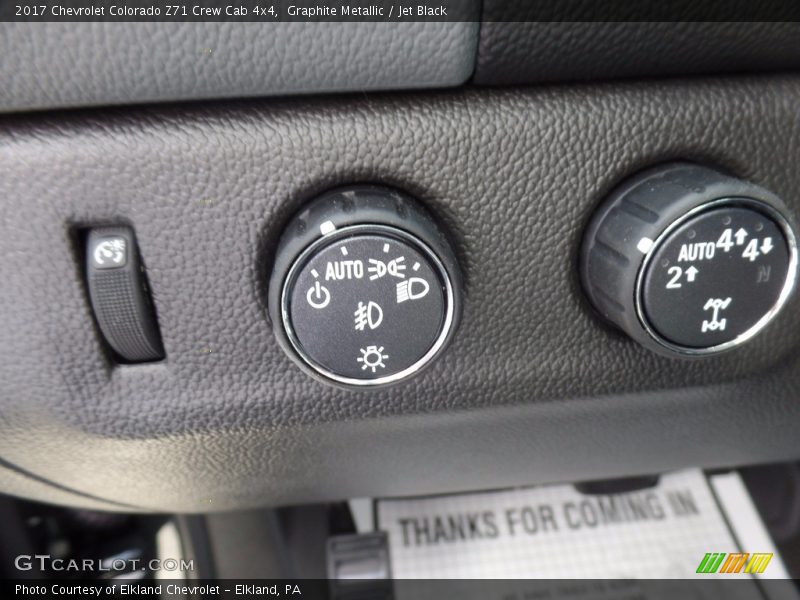 Graphite Metallic / Jet Black 2017 Chevrolet Colorado Z71 Crew Cab 4x4