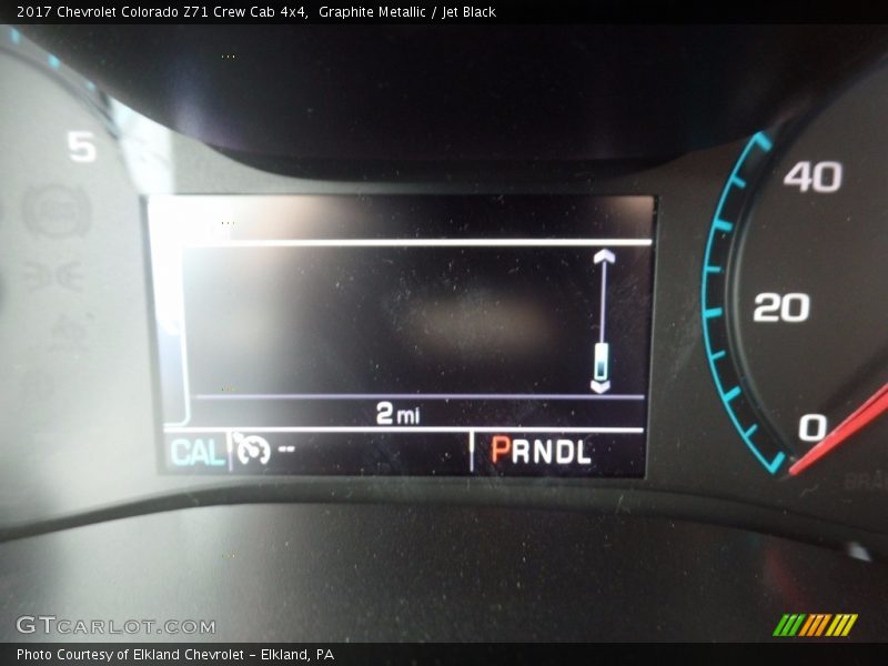 Graphite Metallic / Jet Black 2017 Chevrolet Colorado Z71 Crew Cab 4x4