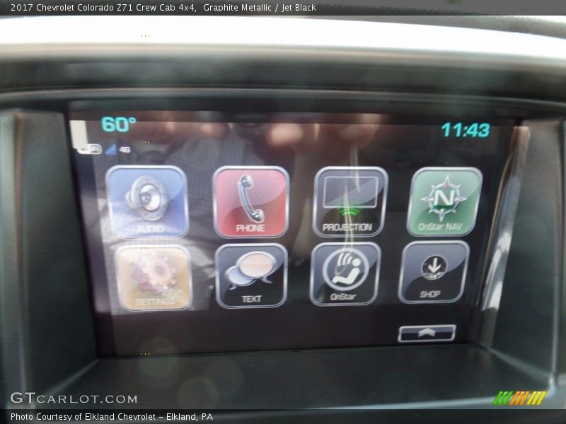 Graphite Metallic / Jet Black 2017 Chevrolet Colorado Z71 Crew Cab 4x4