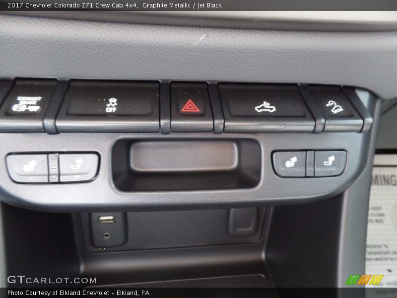 Graphite Metallic / Jet Black 2017 Chevrolet Colorado Z71 Crew Cab 4x4
