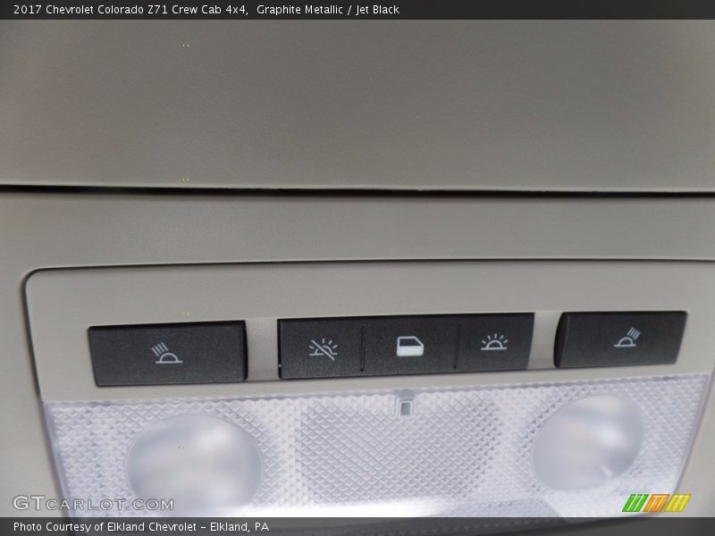 Graphite Metallic / Jet Black 2017 Chevrolet Colorado Z71 Crew Cab 4x4