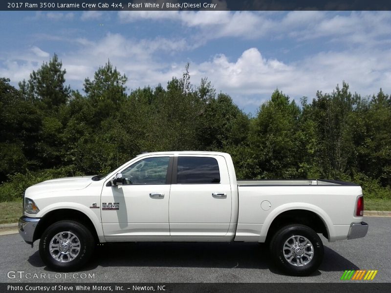  2017 3500 Laramie Crew Cab 4x4 Pearl White