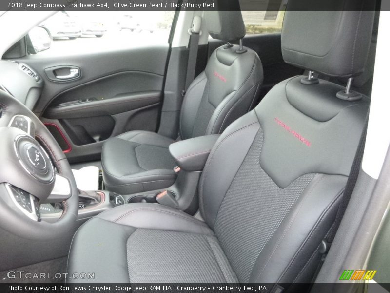  2018 Compass Trailhawk 4x4 Black/Ruby Red Interior