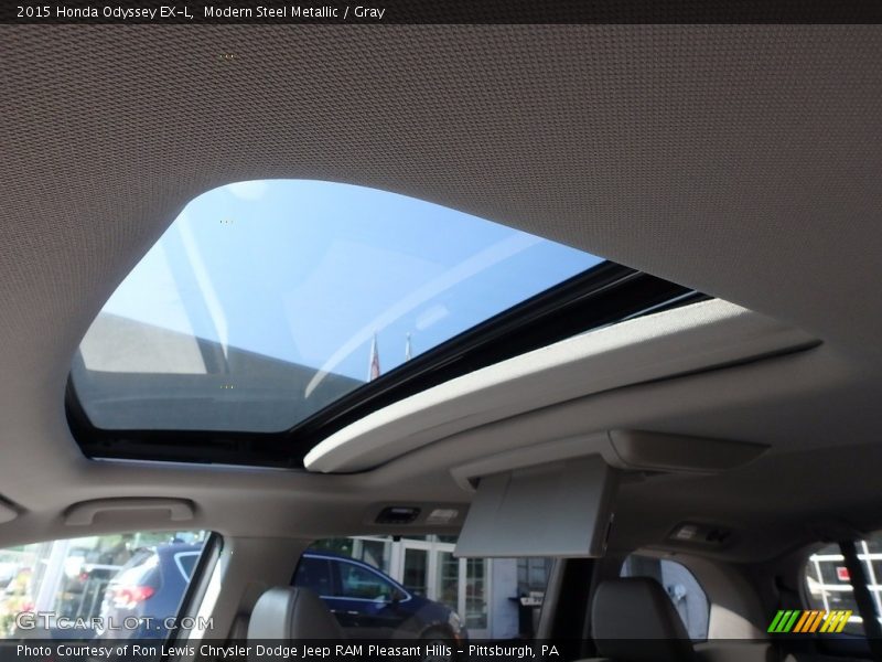 Modern Steel Metallic / Gray 2015 Honda Odyssey EX-L