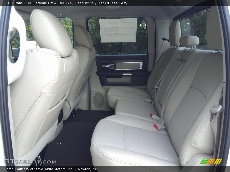 Rear Seat of 2017 3500 Laramie Crew Cab 4x4