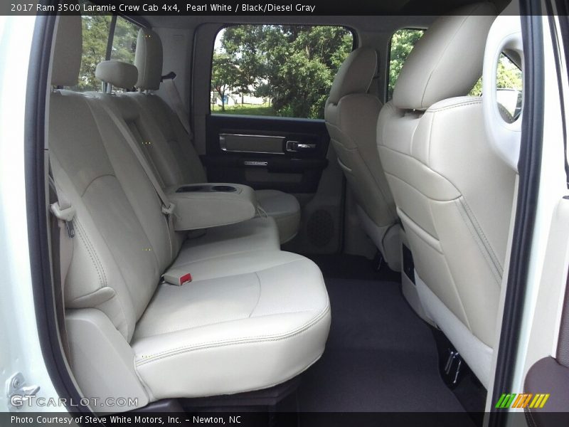 Pearl White / Black/Diesel Gray 2017 Ram 3500 Laramie Crew Cab 4x4