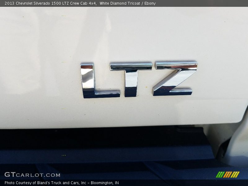 White Diamond Tricoat / Ebony 2013 Chevrolet Silverado 1500 LTZ Crew Cab 4x4