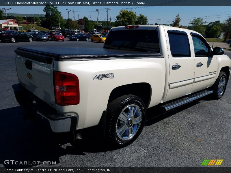 White Diamond Tricoat / Ebony 2013 Chevrolet Silverado 1500 LTZ Crew Cab 4x4