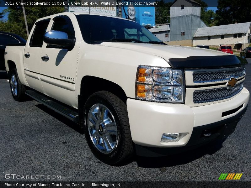 White Diamond Tricoat / Ebony 2013 Chevrolet Silverado 1500 LTZ Crew Cab 4x4