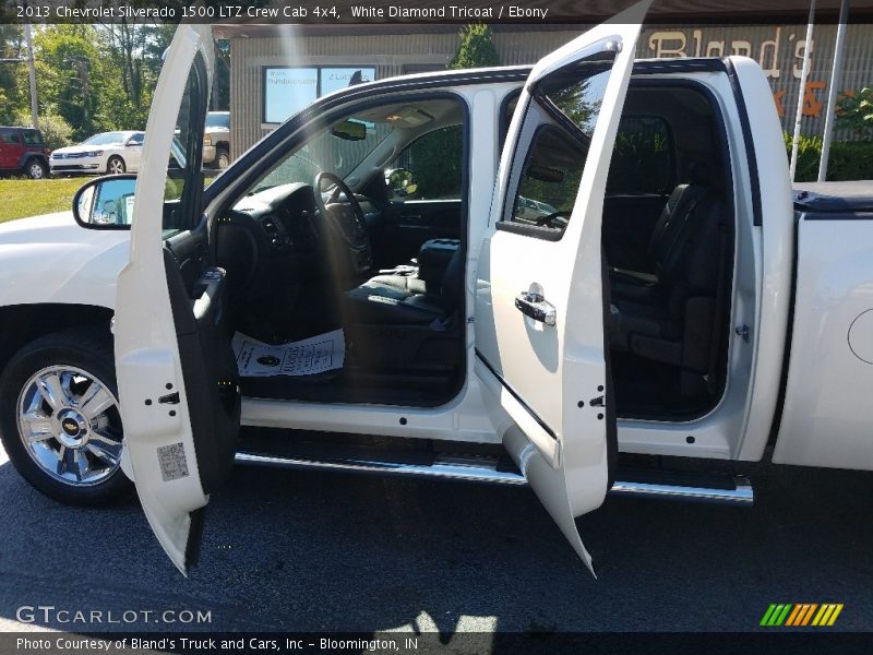 White Diamond Tricoat / Ebony 2013 Chevrolet Silverado 1500 LTZ Crew Cab 4x4
