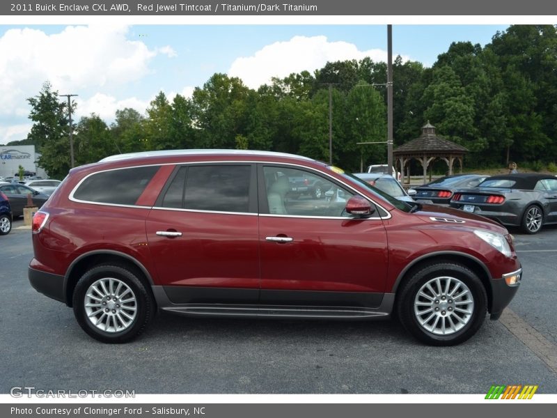 Red Jewel Tintcoat / Titanium/Dark Titanium 2011 Buick Enclave CXL AWD