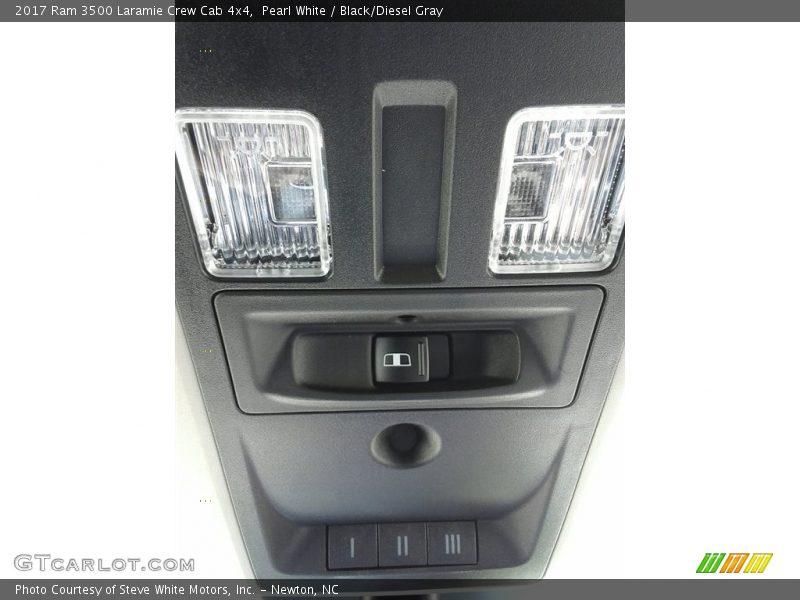 Pearl White / Black/Diesel Gray 2017 Ram 3500 Laramie Crew Cab 4x4