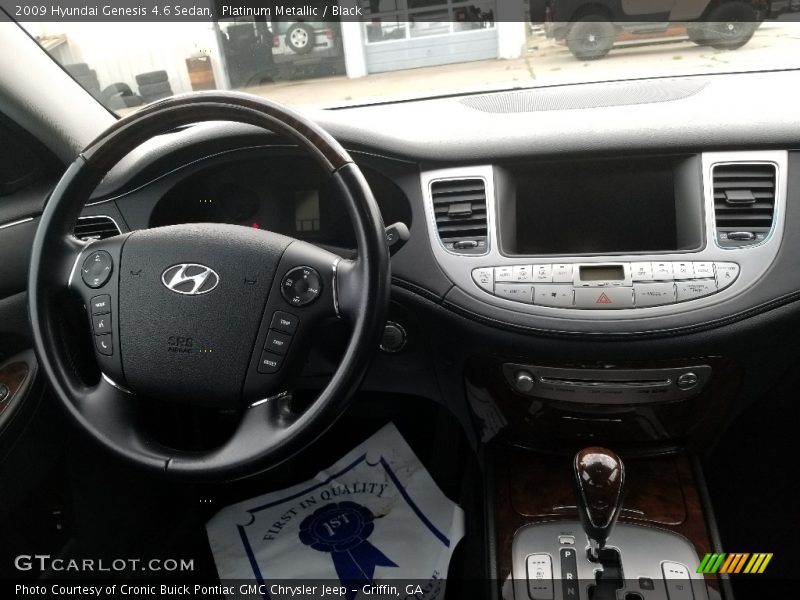 Platinum Metallic / Black 2009 Hyundai Genesis 4.6 Sedan