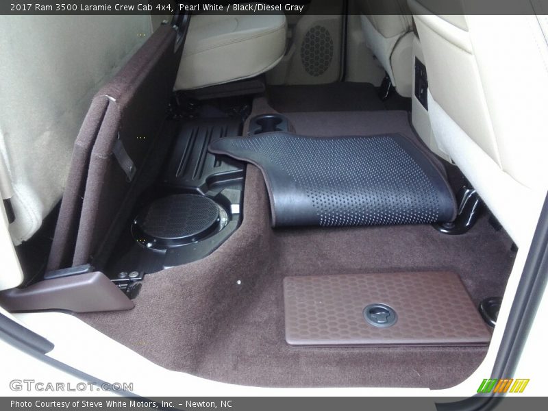 Pearl White / Black/Diesel Gray 2017 Ram 3500 Laramie Crew Cab 4x4