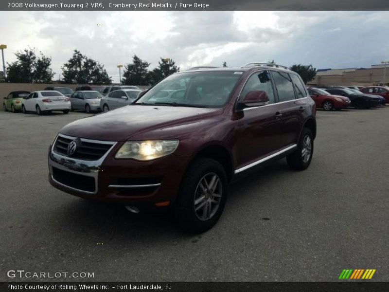 Cranberry Red Metallic / Pure Beige 2008 Volkswagen Touareg 2 VR6