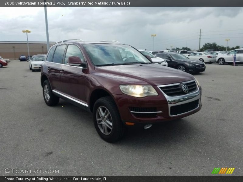 Cranberry Red Metallic / Pure Beige 2008 Volkswagen Touareg 2 VR6