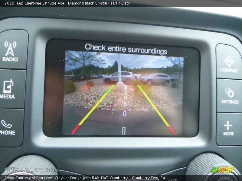 Diamond Black Crystal Pearl / Black 2018 Jeep Cherokee Latitude 4x4