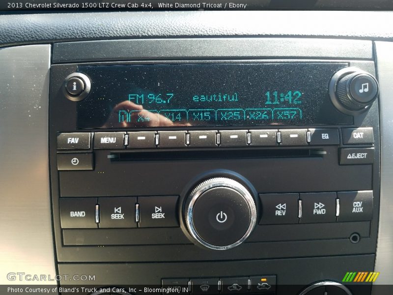 White Diamond Tricoat / Ebony 2013 Chevrolet Silverado 1500 LTZ Crew Cab 4x4
