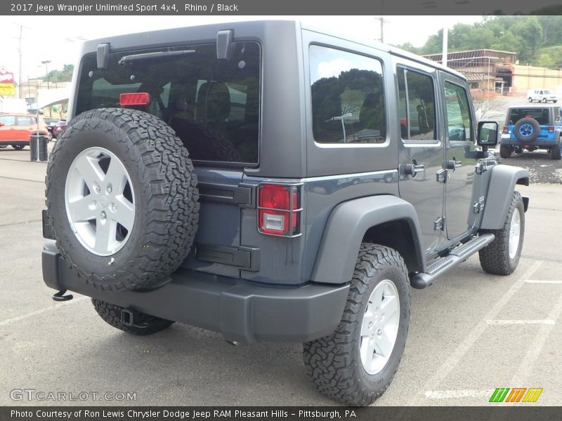 Rhino / Black 2017 Jeep Wrangler Unlimited Sport 4x4