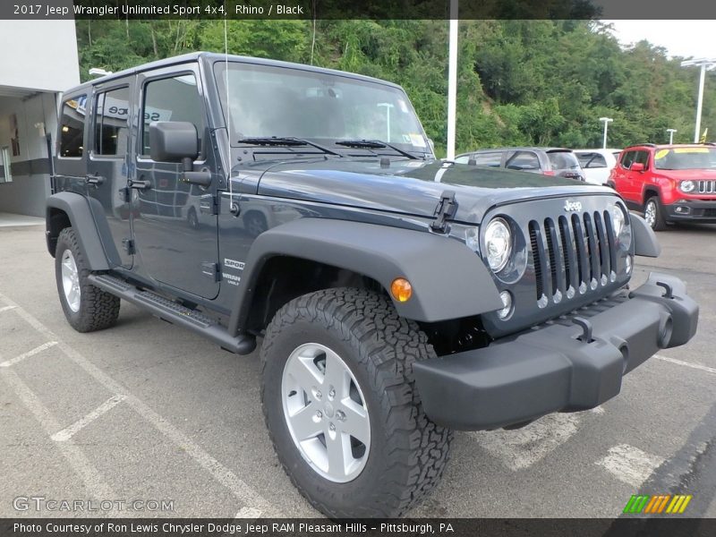 Rhino / Black 2017 Jeep Wrangler Unlimited Sport 4x4