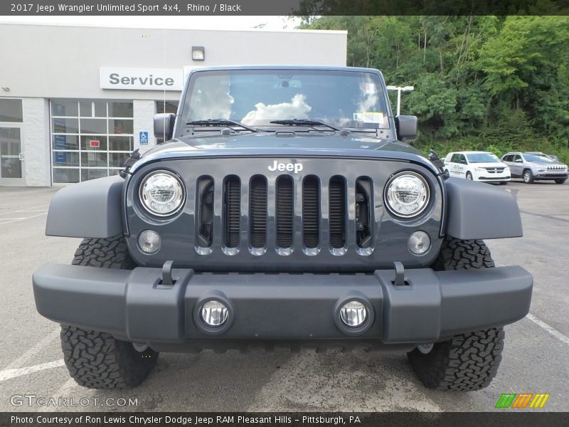 Rhino / Black 2017 Jeep Wrangler Unlimited Sport 4x4