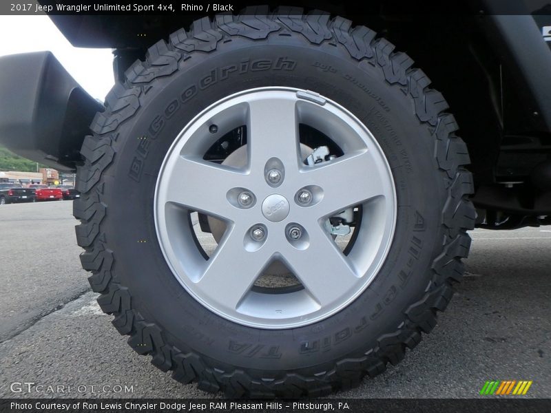 Rhino / Black 2017 Jeep Wrangler Unlimited Sport 4x4