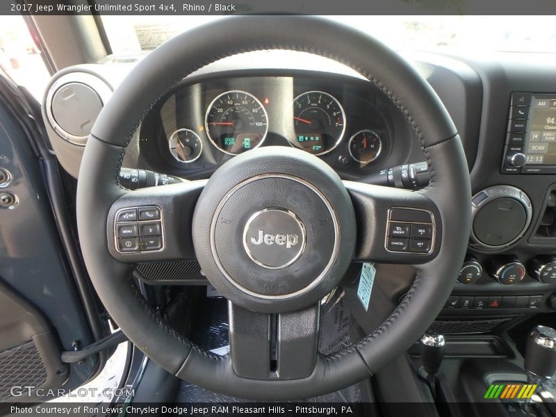 Rhino / Black 2017 Jeep Wrangler Unlimited Sport 4x4