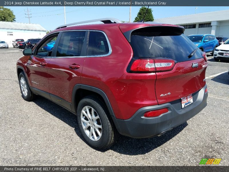 Deep Cherry Red Crystal Pearl / Iceland - Black/Iceland Gray 2014 Jeep Cherokee Latitude 4x4
