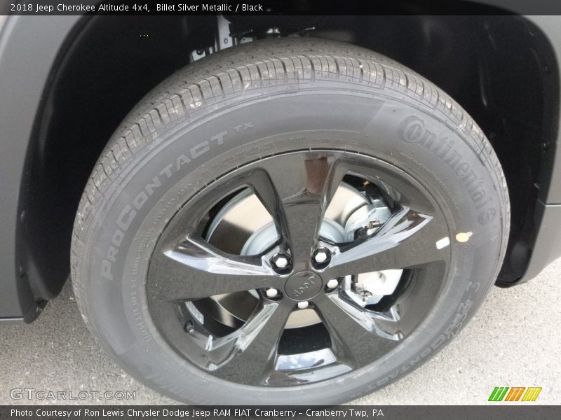 Billet Silver Metallic / Black 2018 Jeep Cherokee Altitude 4x4