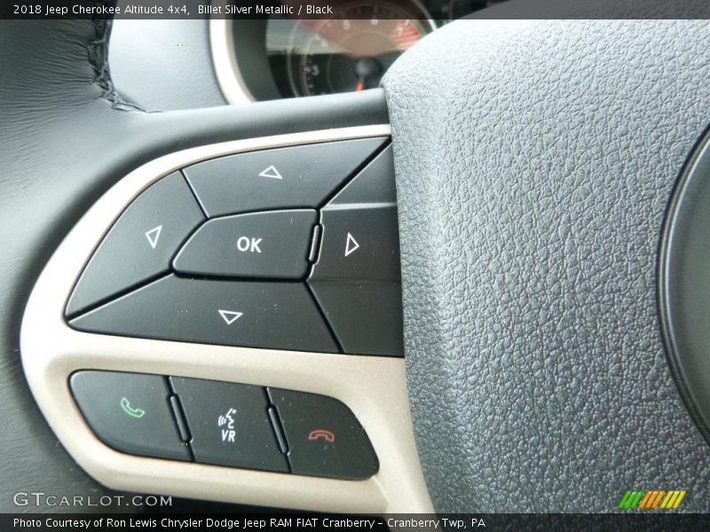 Controls of 2018 Cherokee Altitude 4x4