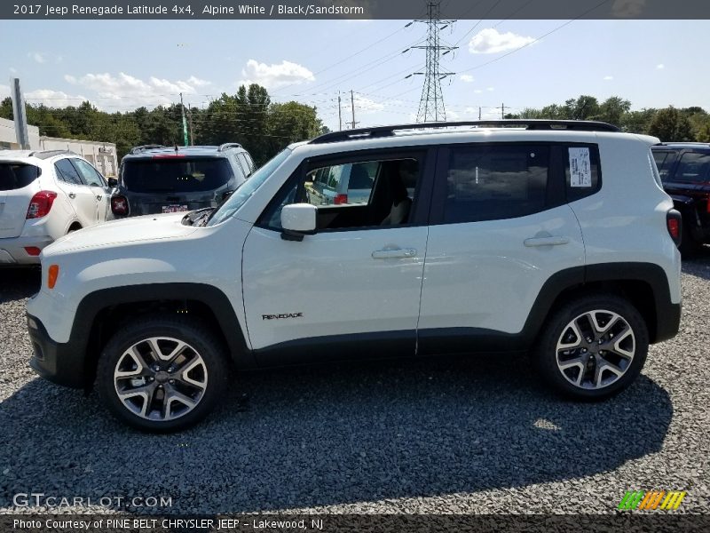 Alpine White / Black/Sandstorm 2017 Jeep Renegade Latitude 4x4
