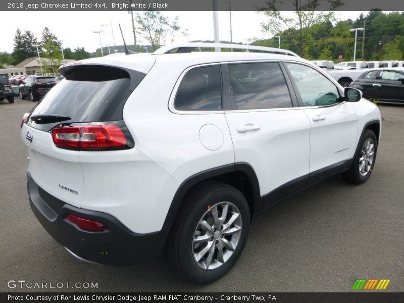 Bright White / Black 2018 Jeep Cherokee Limited 4x4