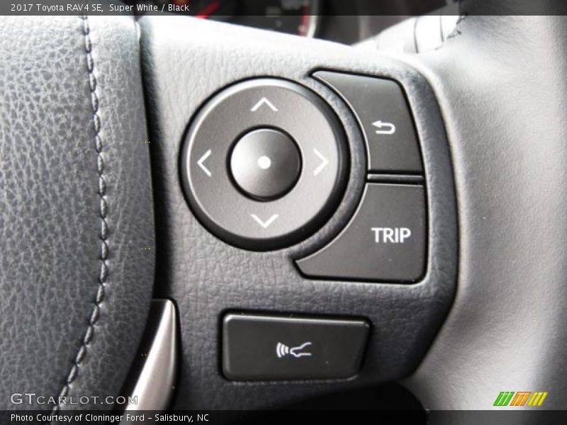 Super White / Black 2017 Toyota RAV4 SE