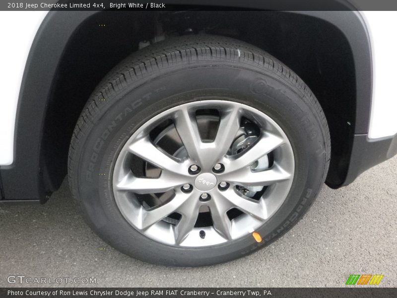 Bright White / Black 2018 Jeep Cherokee Limited 4x4