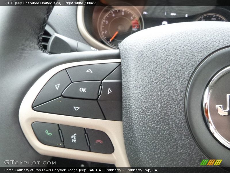 Controls of 2018 Cherokee Limited 4x4