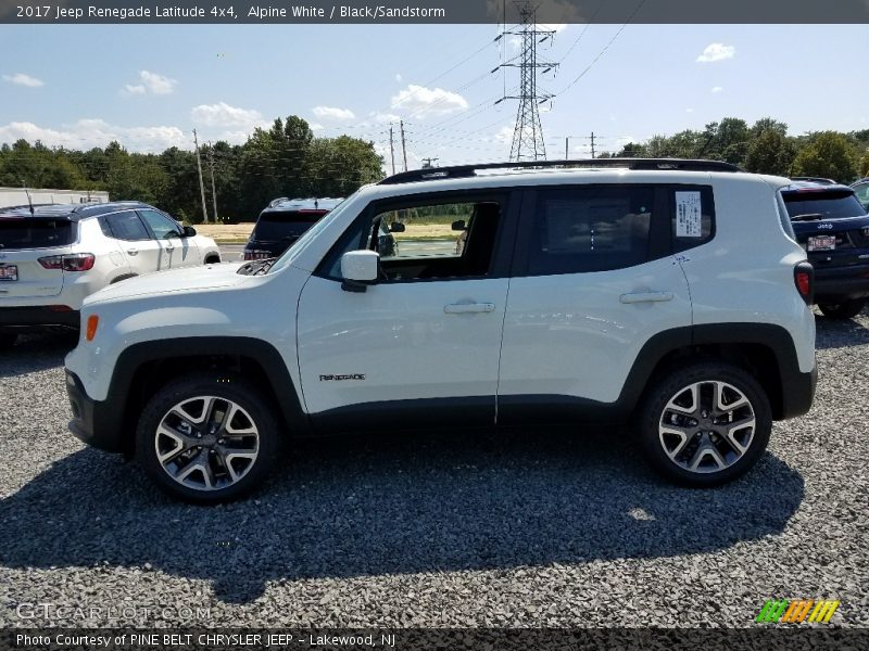 Alpine White / Black/Sandstorm 2017 Jeep Renegade Latitude 4x4