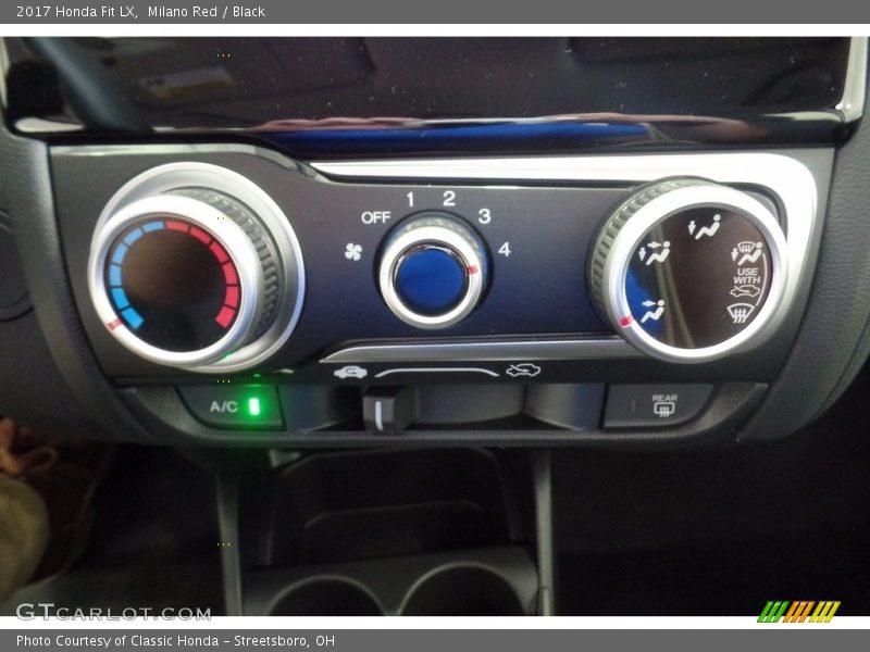 Milano Red / Black 2017 Honda Fit LX