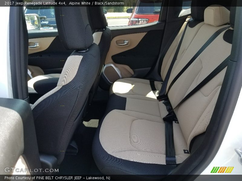 Alpine White / Black/Sandstorm 2017 Jeep Renegade Latitude 4x4