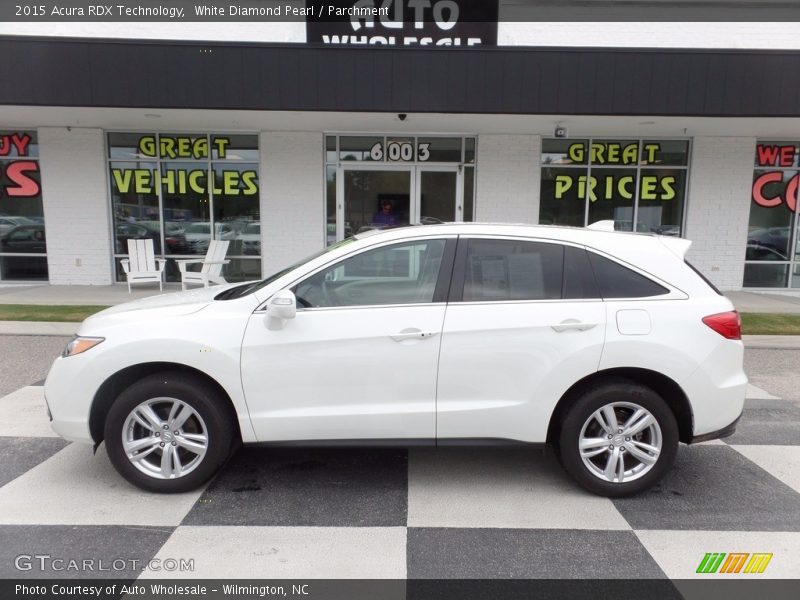 White Diamond Pearl / Parchment 2015 Acura RDX Technology