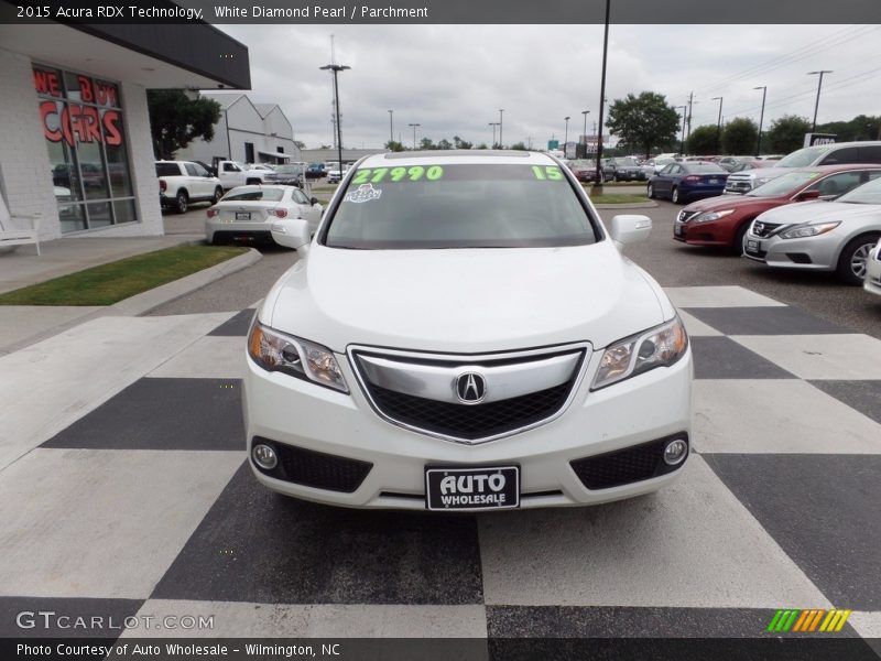 White Diamond Pearl / Parchment 2015 Acura RDX Technology