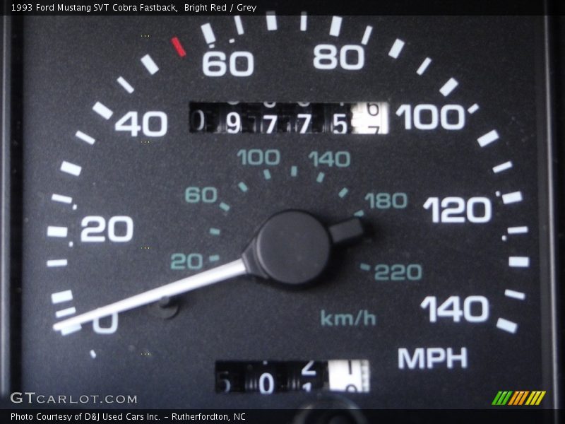  1993 Mustang SVT Cobra Fastback SVT Cobra Fastback Gauges